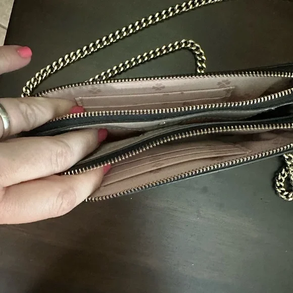 Kate spade Margaux black double zip mini purse - Picture 3 of 5